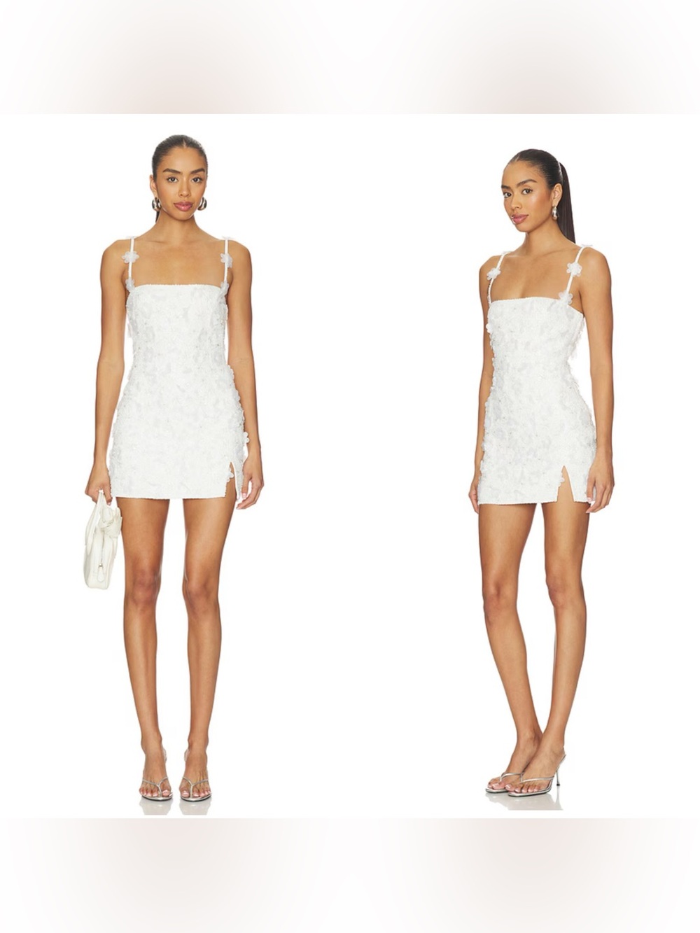 NWT Lovers and Friends Zelma Beaded Mini Dress in White
